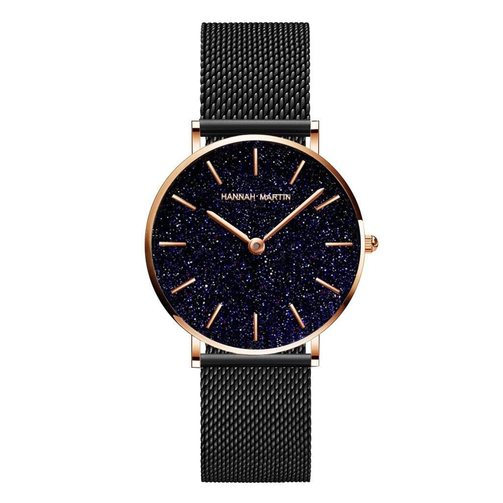 Relógio Feminino Dourado Glitter