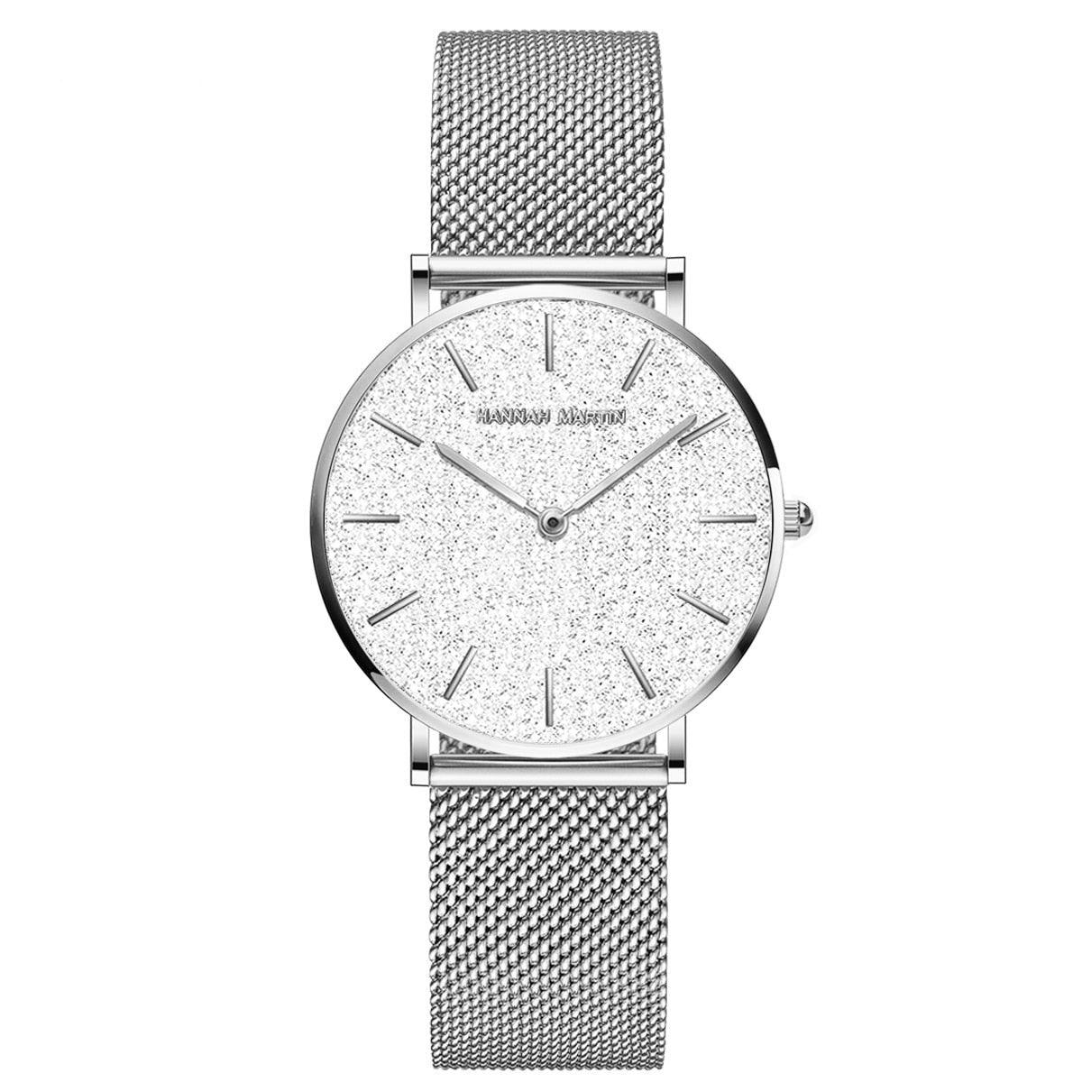 Relógio Feminino Dourado Glitter