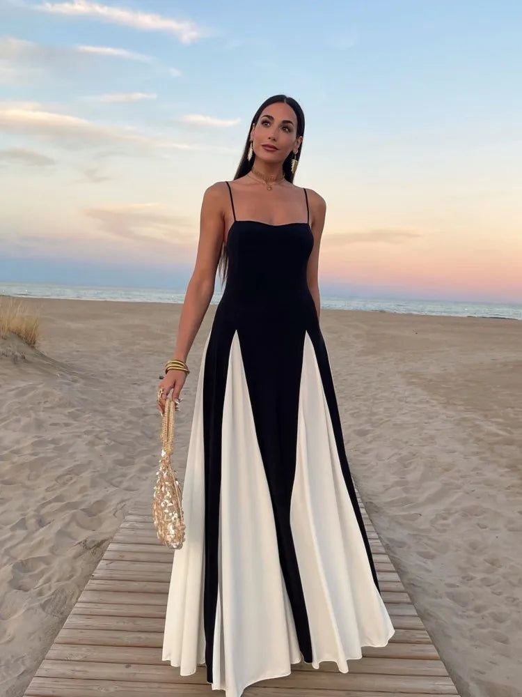 Vestido Elegant Black White