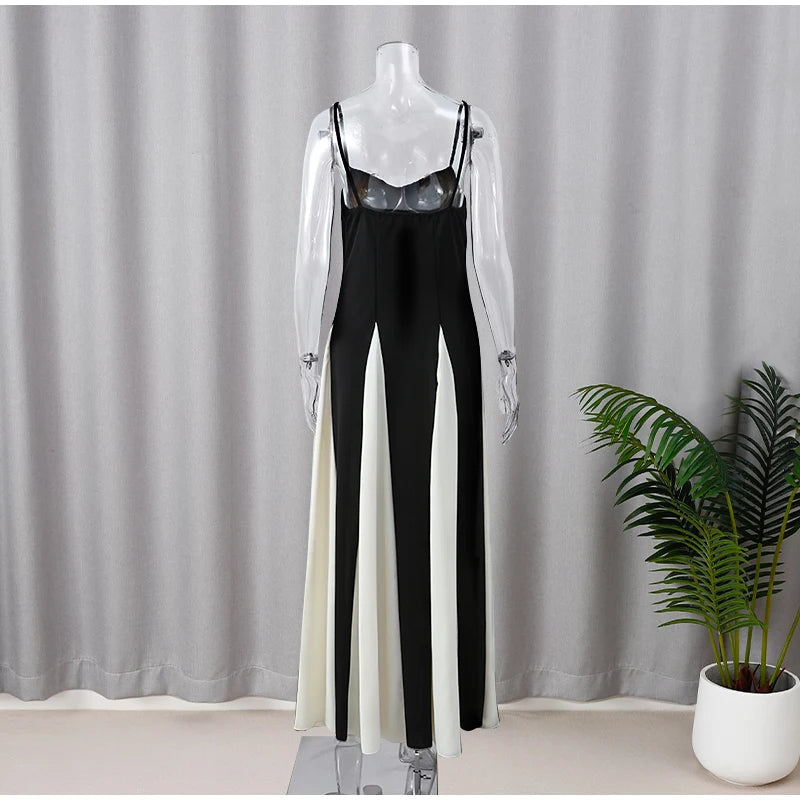 Vestido Elegant Black White