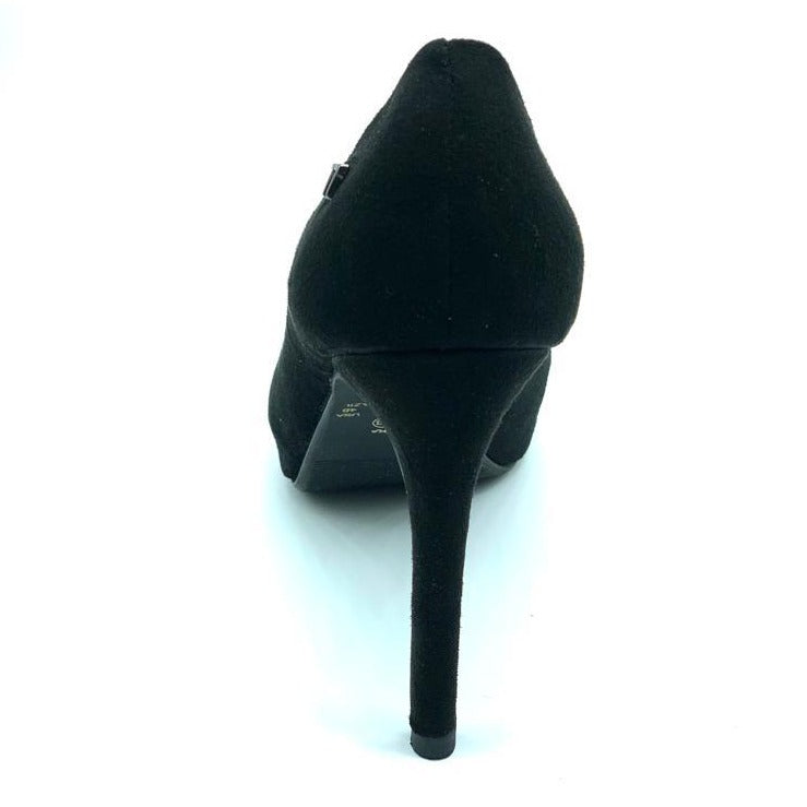 Peep Toe Preto Salto Fino