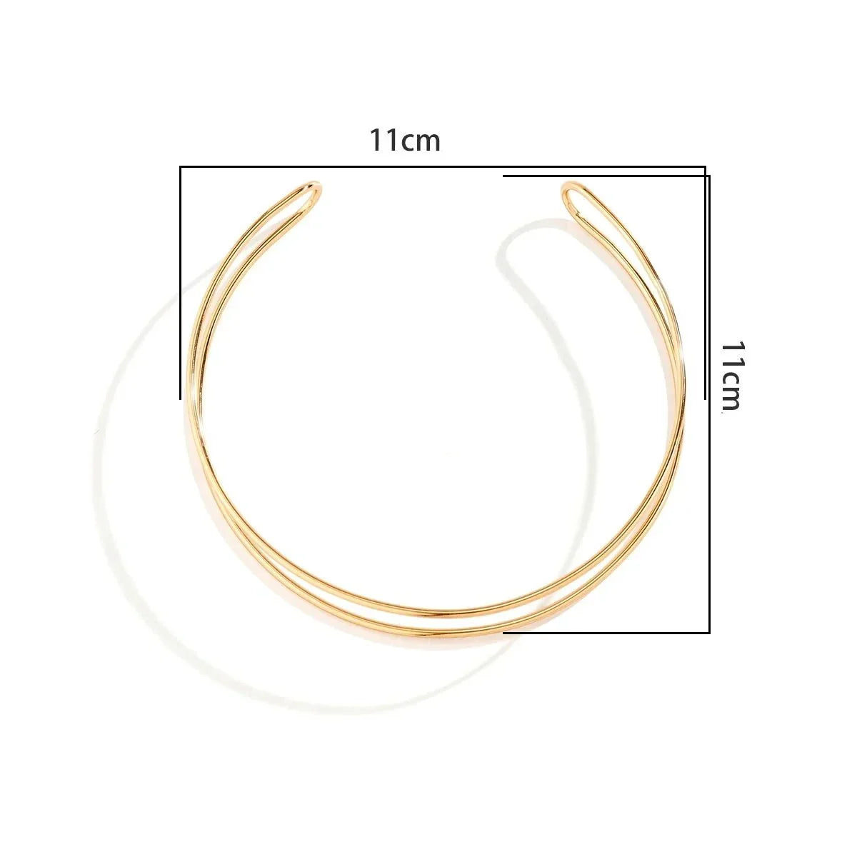 Colar Choker Dourada Minimalista
